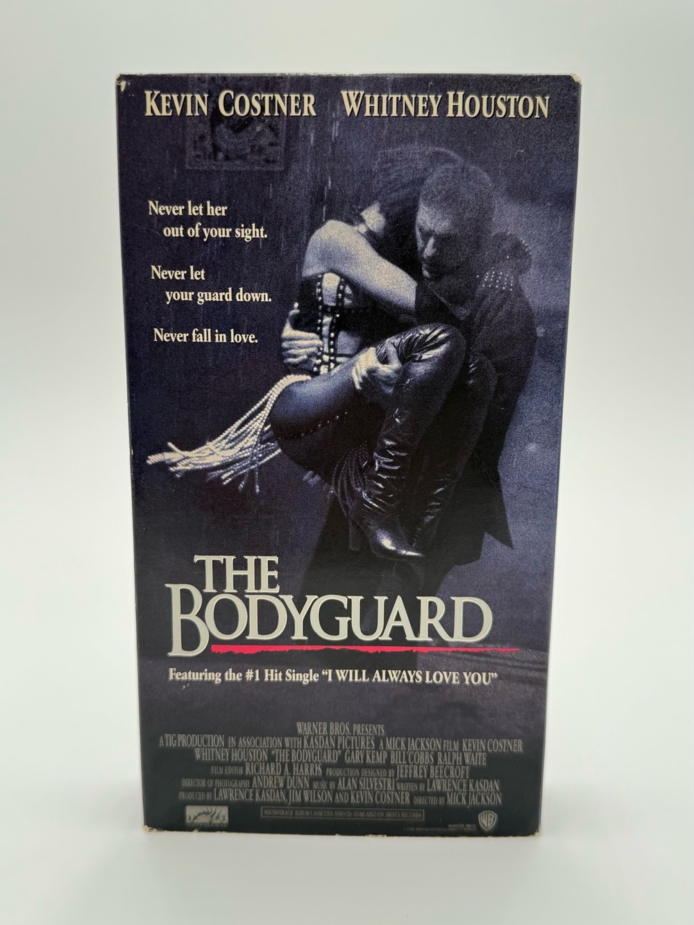 The Bodyguard VHS 1992 Whitney Houston Kevin Costner Warner Home Video Vintage